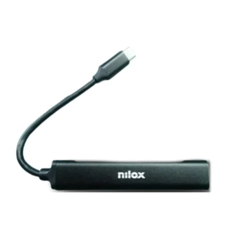 Hub USB Nilox NXHUBUSBC11 Noir de Nilox, Hubs USB - Réf : S7776063, Prix : 10,15 €, Remise : %