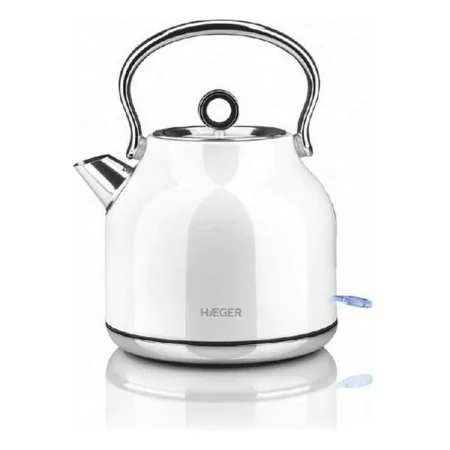 Bouilloire et Théière Haeger EK-22W.023A Acier inoxydable Blanc 2200 W 1,7 L de Haeger, Bouilloires électriques - Réf : S7781...