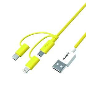 Cabo USB Pantone PT-USB003Y1 Amarelo 1,2 m de Pantone, Cabos USB - Ref: S7783277, Preço: 18,74 €, Desconto: %