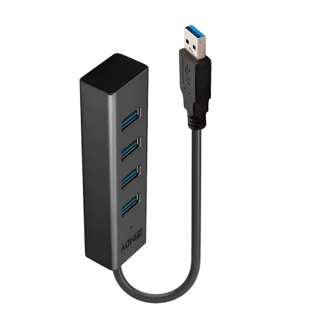 Hub USB LINDY 43324 Noir de LINDY, Hubs de réseau - Réf : S7791476, Prix : 18,77 €, Remise : %