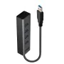 Hub USB LINDY 43324 Negro de LINDY, Hubs de red - Ref: S7791476, Precio: 18,77 €, Descuento: %