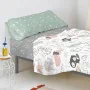 Drap housse HappyFriday Best buddies Multicouleur 90 x 200 x 32 cm de HappyFriday, Draps et taies d'oreiller - Réf : D1629804...