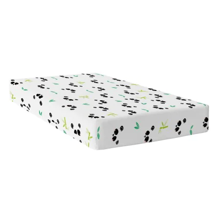 Fitted bottom sheet HappyFriday Multicolour 90 x 200 x 32 cm Panda bear by HappyFriday, Sheets and pillowcases - Ref: D162980...