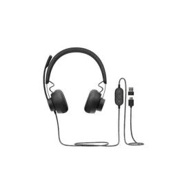 Auricolari con Microfono Logitech Zone Wired UC Nero di Logitech, Cuffie e accessori - Rif: S7803553, Prezzo: 146,57 €, Scont...