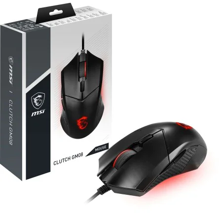 Souris MSI Clutch GM08 Noir Rouge de MSI, Souris - Réf : S7804840, Prix : 21,57 €, Remise : %