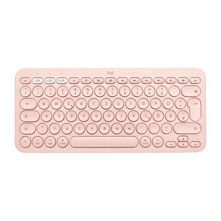 Tastatur Logitech 920-010400 Rosa Qwerty Spanisch von Logitech, Tastaturen - Ref: S7808200, Preis: 56,60 €, Rabatt: %