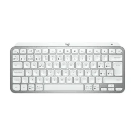 Clavier Logitech MX Keys Mini Gris Espagnol Qwerty Argenté Blanc de Logitech, Claviers - Réf : S7809048, Prix : 112,25 €, Rem...