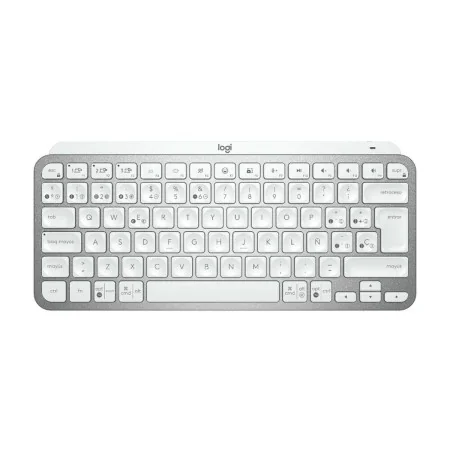 Keyboard Logitech MX Keys Mini Grey Spanish Qwerty Silver White by Logitech, Keyboards - Ref: S7809048, Price: 112,25 €, Disc...