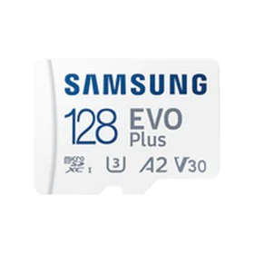 Micro SD Memory Card with Adaptor Samsung EVO Plus White 128 GB Micro SDXC UHS-I by Samsung, USB flash drives - Ref: S7809830...