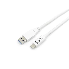 Cabo USB A para USB C Equip 128363 Branco 1 m de Equip, Cabos USB - Ref: S7811147, Preço: 21,85 €, Desconto: %