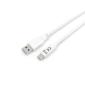 Câble USB A vers USB C Equip 128363 Blanc 1 m de Equip, Câbles USB - Réf : S7811147, Prix : 23,33 €, Remise : %