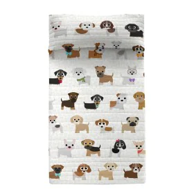 Bedspread (quilt) HappyFriday Multicolour Single Dog by HappyFriday, Blankets and bedcovers - Ref: D1629863, Price: 61,32 €, ...