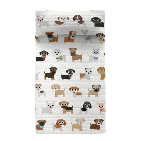 Steppdecke HappyFriday Bunt Einzelmatratze Hund von HappyFriday, Wohn- & Kuscheldecken - Ref: D1629863, Preis: 68,27 €, Rabat...