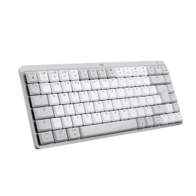 Drahtlose Tastatur Logitech MX Mini Mechanical for Mac Weiß Weiß/Grau Qwerty US (1 Stück) von Logitech, Tastaturen - Ref: S78...