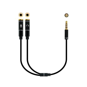 Audio Jack (3.5 mm) Splitter Cable NANOCABLE 10.24.1202 White Black by NANOCABLE, Cables - Ref: S7813744, Price: 9,56 €, Disc...