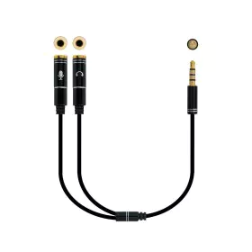 Audio Jack (3.5 mm) Splitter Cable NANOCABLE 10.24.1202 White Black by NANOCABLE, Cables - Ref: S7813744, Price: 9,17 €, Disc...