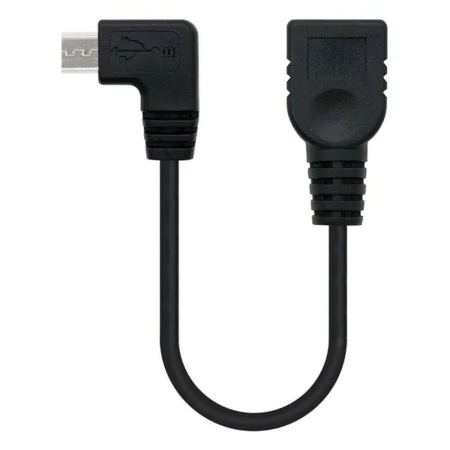 Câble USB 2.0 A vers USB B NANOCABLE CABLE USB 2.0 OTG ACODADO, TIPO MICRO B/M-A/H, NEGRO, 15 CM 15 cm Noir Prise Mâle/Prise ...