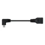 Cabo USB 2.0 A para USB B NANOCABLE CABLE USB 2.0 OTG ACODADO, TIPO MICRO B/M-A/H, NEGRO, 15 CM 15 cm Preto Macho/Fêmea de NA...