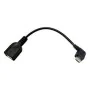 Câble USB 2.0 A vers USB B NANOCABLE CABLE USB 2.0 OTG ACODADO, TIPO MICRO B/M-A/H, NEGRO, 15 CM 15 cm Noir Prise Mâle/Prise ...