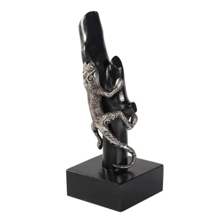 Decorative Figure Alexandra House Living Black Silver Metal Mango wood Lizard 17 x 32 x 13 cm by Alexandra House Living, Coll...