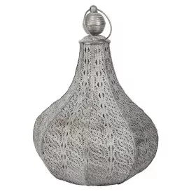 Kerzenschale Alexandra House Living Silber Metall Glas 31 x 44 x 31 cm von Alexandra House Living, Kerzenständer und Kerzenha...