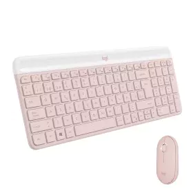 Tastiera e Mouse Logitech MK470 Slim Combo Rosa Qwerty in Spagnolo di Logitech, Set tastiera e Mouse - Rif: S7820521, Prezzo:...