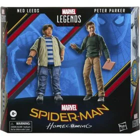 Personaggi d'Azione Hasbro Legends Series Spider-Man 60th Anniversary Peter Parker & Ned Leeds di Hasbro, Personaggi giocatto...