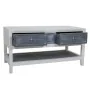 Centre Table Alexandra House Living White Grey Fir wood MDF Wood 51 x 53 x 104 cm by Alexandra House Living, Side Tables - Re...