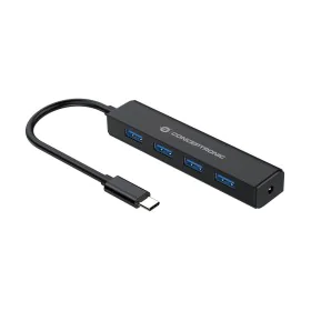 Hub USB Conceptronic CTC4USB3 Noir de Conceptronic, Hubs USB - Réf : S7825470, Prix : 23,00 €, Remise : %