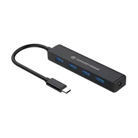 Hub USB Conceptronic CTC4USB3 Negro de Conceptronic, Hubs USB - Ref: S7825470, Precio: 23,00 €, Descuento: %