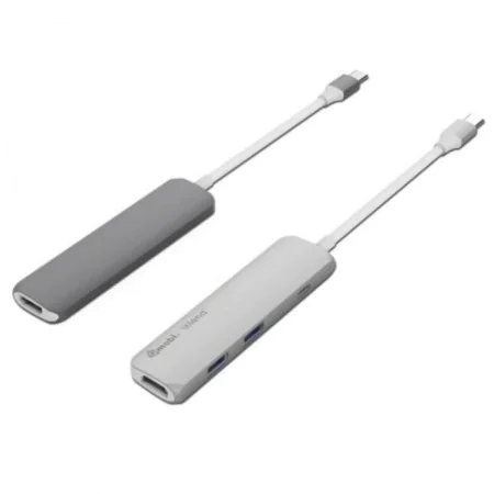 Hub USB Silver HT 17123 Branco/Cinzento Cinzento escuro de Silver HT, Hubs USB - Ref: S7825514, Preço: 24,09 €, Desconto: %