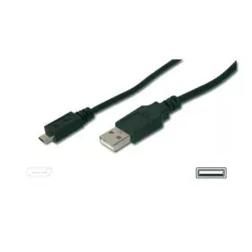 Câble Micro USB Digitus A/micro-B, 3m Noir 3 m de Digitus, Câbles USB - Réf : S7825575, Prix : 12,21 €, Remise : %