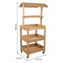 Espositore da Bancone Alexandra House Living Legno di abete 50 x 165 x 62 cm Scaffale 4 Mensole di Alexandra House Living, Pi...