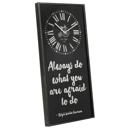 Horloge Murale Alexandra House Living Noir verre Fer Bois MDF 76 x 3 x 36 cm de Alexandra House Living, Pendules murales - Ré...