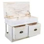 Cassapanca Alexandra House Living Bianco Legno di paulownia Legno MDF 35 x 50 x 70 cm di Alexandra House Living, Sedie - Rif:...