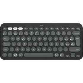 Drahtlose Tastatur Logitech Pebble Keys 2 K380s Qwerty Spanisch Schwarz Grau Graphit von Logitech, Tastaturen - Ref: S7827665...