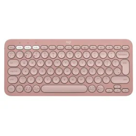 Clavier sans fil Logitech Pebble Keys 2 K380s Espagnol Qwerty Rose de Logitech, Claviers - Réf : S7827667, Prix : 56,88 €, Re...