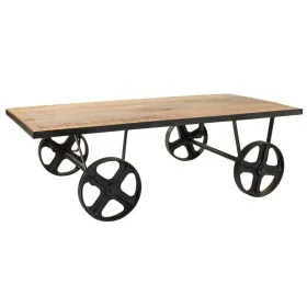 Table Basse Alexandra House Living Marron Noir Fer Bois de manguier 60 x 38 x 120 cm de Alexandra House Living, Tables - Réf ...