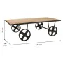 Mesa de Centro Alexandra House Living Castanho Preto Ferro Madeira de mangueira 60 x 38 x 120 cm de Alexandra House Living, J...