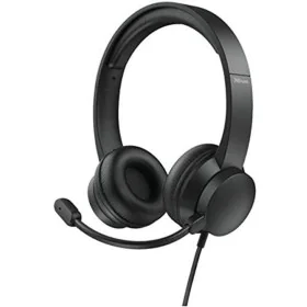 Auriculares con Micrófono Trust 24186 Negro de Trust, Auriculares y accesorios - Ref: S7829939, Precio: 28,21 €, Descuento: %