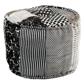 Pouffe Alexandra House Living White Black 50 x 40 x 50 cm by Alexandra House Living, Bean Bags - Ref: D1630121, Price: 60,09 ...