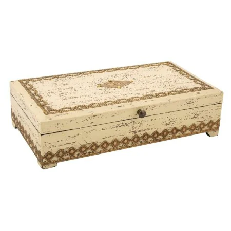 Jewelry box Alexandra House Living Cream Mango wood 18 x 9 x 33 cm by Alexandra House Living, Boxes - Ref: D1630126, Price: 2...