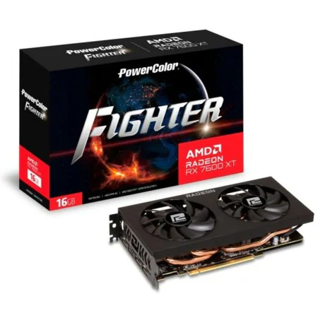 Graphics card Powercolor FIGHTER AMD Radeon RX 7600 XT 16 GB GDDR6 by Powercolor, Graphics cards - Ref: S7832446, Price: 435,...