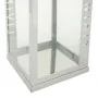 Farol Alexandra House Living Plata Vidrio Acero Inoxidable 18 x 30 x 18 cm de Alexandra House Living, Candelabros y portavela...