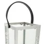 Farol Alexandra House Living Plata Vidrio Acero Inoxidable 18 x 30 x 18 cm de Alexandra House Living, Candelabros y portavela...