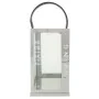 Farol Alexandra House Living Plata Vidrio Acero Inoxidable 18 x 30 x 18 cm de Alexandra House Living, Candelabros y portavela...