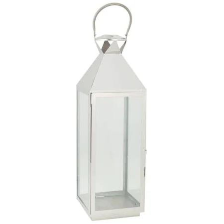 Lantern Alexandra House Living Silver Glass Stainless steel 23 x 72 x 24 cm by Alexandra House Living, Candelabras and candle...