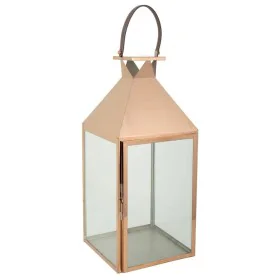 Lantern Alexandra House Living Copper Glass Stainless steel 28 x 66 x 29 cm by Alexandra House Living, Candelabras and candle...