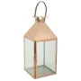 Farol Alexandra House Living Cobre Vidrio Acero Inoxidable 28 x 66 x 29 cm de Alexandra House Living, Candelabros y portavela...