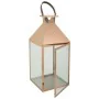 Farol Alexandra House Living Cobre Vidrio Acero Inoxidable 28 x 66 x 29 cm de Alexandra House Living, Candelabros y portavela...